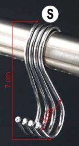 Cantolan Gantungan Besi S Hook Super Kuat Serbaguna Hanger Baju Topi Kemeja Celana Perabot Dapur dsb