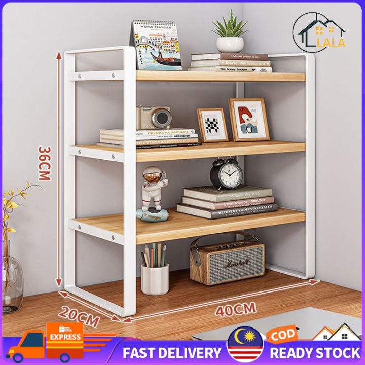 Book Rack With Storage LALA Desktop Rack Book Rack Storage Rack Tabletop Organiser Magazine ...