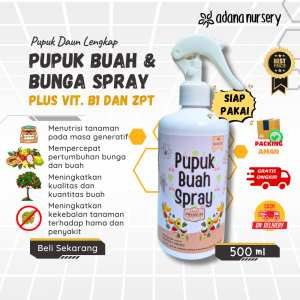 Pupuk Cair Buah Spray Siap Pakai Nutrisi Lengkap untuk Tanaman Buah dan Bunga 500ml