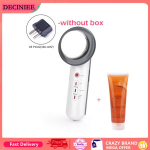 DECINIEE 3 in 1 Ultrasound Cavitation EMS Body Slimming Massager Ultrasonic Gel Weight Loss Lipo Fat Burner Set Infrared Facial Lifting Therapy