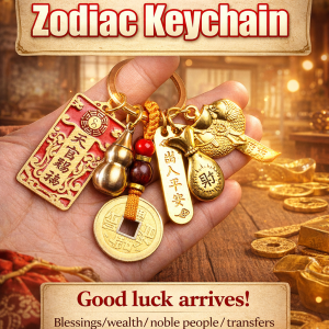 【Heaven Officials Blessing】12 Chinese Zodiac Keychain Birth Year Lucky Charm Rotating Keychain Pendant Gift For Men Women