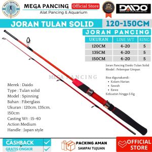 Joran Pancing Daido Tulan Solid Fiberglass Action Medium 120 135 150 Japan Style