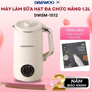 Máy Làm Sữa Hạt Daewoo 1.2L tặng Cẩm Nang 50 Công Thức - Máy Xay Nấu Đa Năng BH 2 năm