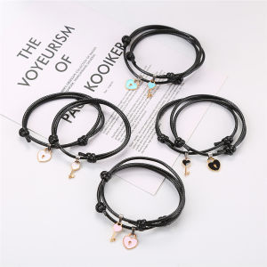 🔥Orfila Couple Bracelet Key Love Lock Bracelet COD