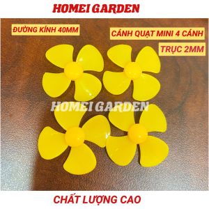 4 cánh quạt nhựa mini 4 cánh trục 2mm đường kính 40mm hàng tốt - HM0038