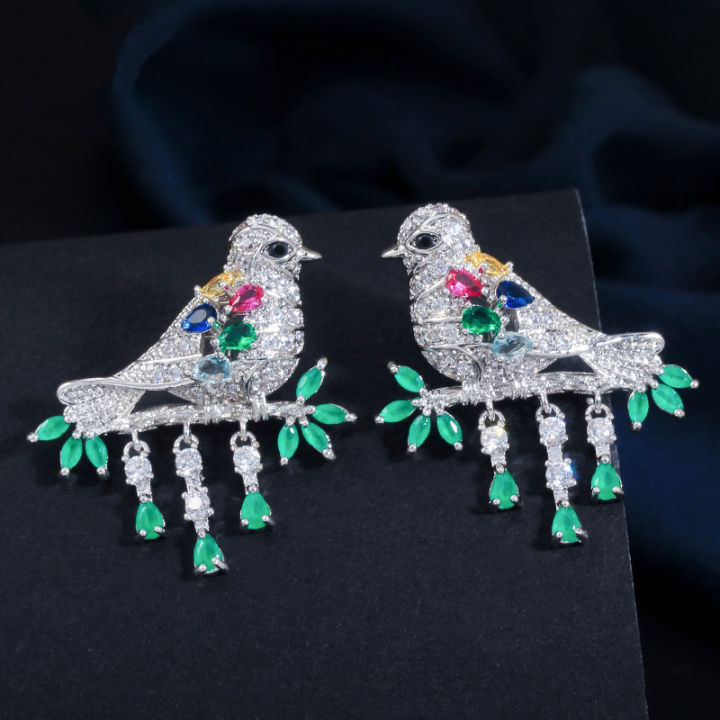 SEQUITO%20Lucky%20Bird%20Sterling%20925%20Silver%20Tassel%20Drop%20Earrings%20Paved%20Multicolor%20AAA%20Cubic%20Zircon%20Vivid%20Swallows%20Shape%20Women%20Ear%20Jewelry%20for%20Banquet%20Party%20SE710%20-%20Image%206