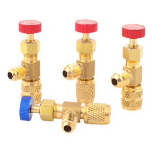 [caichuitan] 1 Piece R410A R22 Air Conditioning Refrigerant 1 4 Safety Adapter Liquid Safety Valve Air Conditioning Repair And Fluoride