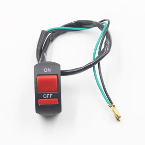 Saklar Motor Universal On/Off Jepit Stang 3 Kabel Warna Hitam