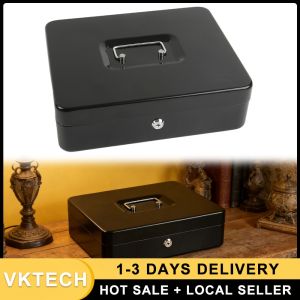 Heavy Duty Lock Safe with Money Tray Large Cash Storage for Home and Business 11.81x9.45x3.54 inches