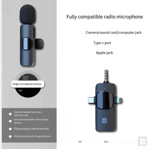 Tiankeplus 3 in 1 Wireless Microphone for phone Lavalier Microphone Live Vlogging Microphone for Vid