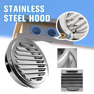 LOPU Round High Quality Exterior Wall Air Circulation Prevent Pest Air Circulation Air Vent Hood Air Vent Ventilation Grilles Round Ducting