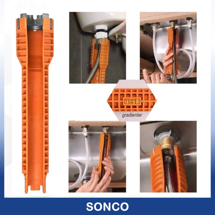 5 in 1 FAUCET SINK INSTALLER TOOL OR MULTI PURPOSE BASIN WRENCH Multifunctional Wrench tool