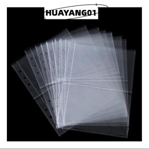 HUAYANG01 [2023 new HOT FASHION] 10 cái tiêu chuẩn rõ ràng Album ảnh nhựa trong suốt A5 chất kết dính Refill tay áo