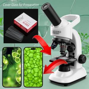 50PCS Microscope Glass Slide Cover Glass 1.2mm Thick Reusable for Biological Medical School Specimen