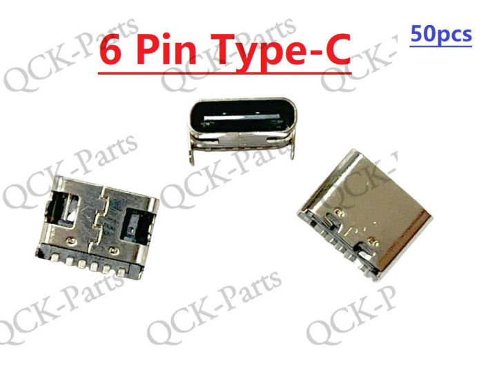 5-50pcs Pin Type-C USB Charging Dock Charger Port Jack Socket Connector  6Pin C Charge Replacement Lazada PH