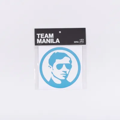 TEAM MANILA LOGO STICKER BLUE
