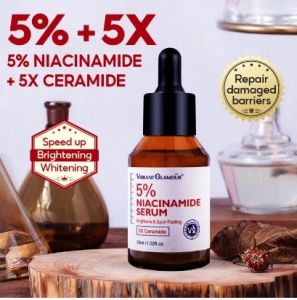 ORI VIBRANT GLAMOUR [BPOM] SERUM 5% Niacinamide+5X Ceramid+3X Centella Pemutih Mencerahkan kulit- kulit berseri-Menyamarkan noda hitam