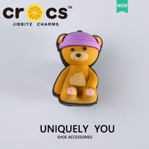 Jibbitz cross Shoe Buckle hello  Bear Cute Cartoon clog Shoe Accessories