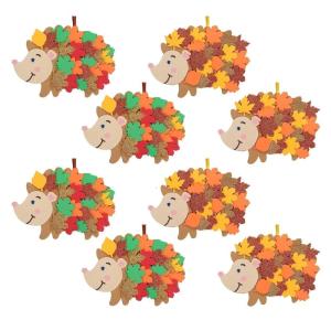 Handmade Felt Hedgehog Ornament Autumn Handmade Craft Kits For Fall Party Decorations And Home Hanging