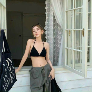 K100. Áo bra đi biển nhiều màu phong cách áo lót không gọng đệm mỏng cá tính (có sẵn)