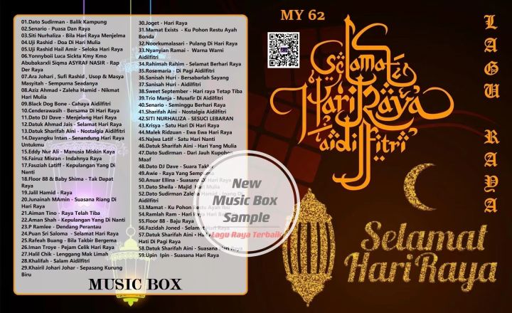 USB PENDRIVE LAGU RAYA TERBAIK SELAMAT HARI RAYA AIDILFITRI MP3 MY62