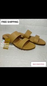 Sandal kulit sintetis sandal slop berkualitas sandal wanita