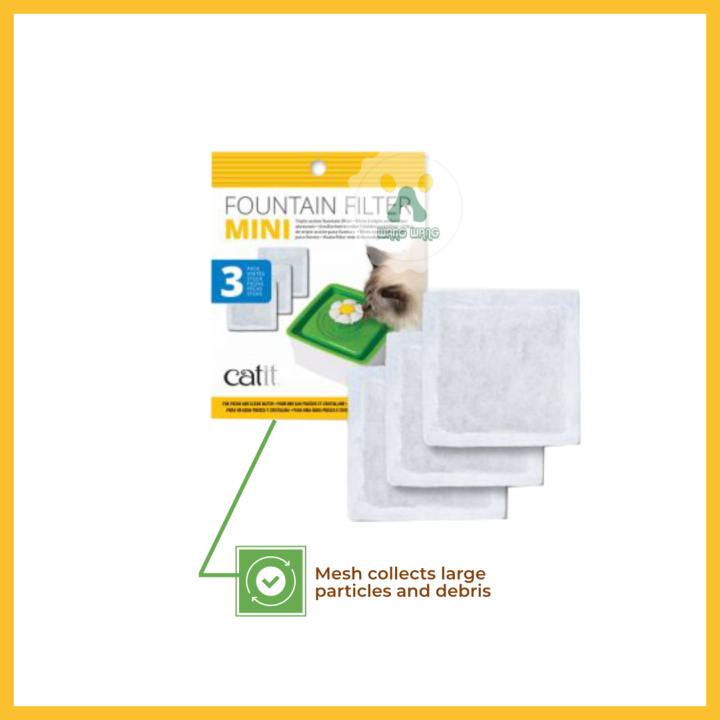 Catit Fountain Filter Mini 44005 3 pack Lazada