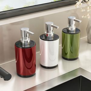 SWEOLQ Loại báo chí Chai đựng sữa dưỡng da Chống rò rỉ Có thể nạp lại Chai sữa tắm Chai xà phòng rửa tay Phong cách retro Giá đỡ nước rửa tay Hộ gia đình