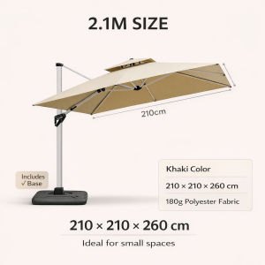 Weather Resistant Large Patio Umbrella - Perfect for Garden Balcony Patio & Outdoor Spaces