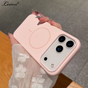 for Magsafe Matte Candy Solid Color Case for iPhone 17 16 Pro Max 17 Air Magnetic Wireless Charging Ultra Slim Shockproof Cover