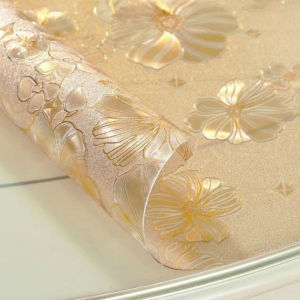 Soft Glass Tablecloth Waterproof Heat-Resistant Oil-Proof and Wash-Free Desktop Mat Rectangular Table Mat for Dining Table and Tea Table