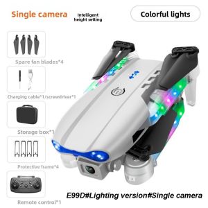 MODERNLUX E88D E99D. mini Đơn/Đôi Phiên bản chiếu sáng Đồ chơi trực thăng điều khiển từ xa WiFi FPV góc rộng gấp gọn giữ độ cao HD