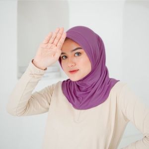 (GRATIS SCRUNCHIE) Jilbab Sport / Hijab Instan Sporty Jilbab Volly Clemira Bergo Sport / Kerudung Sport / BISA COD