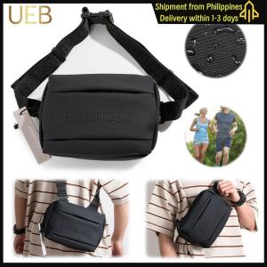 【UEB】Mens Stylish Outdoor Backpack PU Chest Bag for Travel and Adventure Versatile Crossbody Design with Ample Storage Space