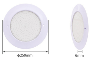 Ultra thin swimming pool underwater LED lights intelligent swimming pool accessories RGB stainless steel or ABS