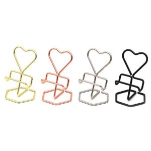 OOC Heart-Shaped Phone Stand Metal portable Business Card Stand Phone Accessories durable Phone Rack