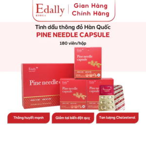 Tinh Dầu Thông Đỏ Hàn Quốc Edally Pine Needle Capsule Nhập Khẩu Chính Hãng