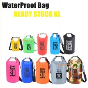 Ocean Pack Waterproof Dry Bag(2L/5L/10L/15L/20L/30L)Strap Fishing Outdoor Backpack Swim Camping Beg. KL