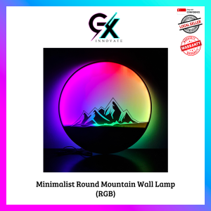 ⭐[SG SELLER]⭐ Minimalist RGB Round Mountain Wall Lamp / Nordic RGB Round Moutain Wall Lamp