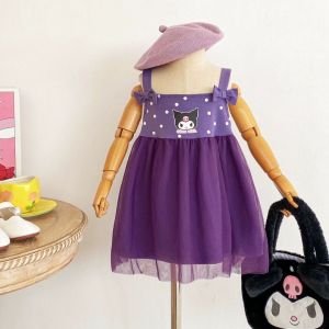 LOBER ชุดคุโรมิเด็ก กระโปรงเด็กผู้หญิง ชุดคุโรมิสีม่วง ชุดเดรสเด็ก ชุดเด็กหญิง2-8ปี กระโปรงเด็ก
