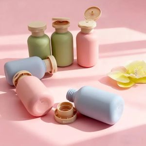 Bộ Chiết Mỹ Phẩm 3 Chai 100ml Kèm Túi PVC | Chai Đựng Dầu Gội Sữa Tắm Du Lịch