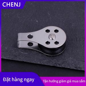 CHENJ 25Mm 316 Thép Không Gỉ Ròng Rọc Bánh Xe Duy Nhất Tải Mang Xoay Nâng Dây Ròng Rọc Cho Khối Dây Á Hậu Kayak Thuyền Accessorie