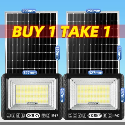 EEKOO Solar Flood Light 80000W Outdoor Waterproof IP67 Original Solar Lights With Solar Panel Energy Saving Lamp With Remote Control Automatic Lighting Apply Street Garden Courtyard