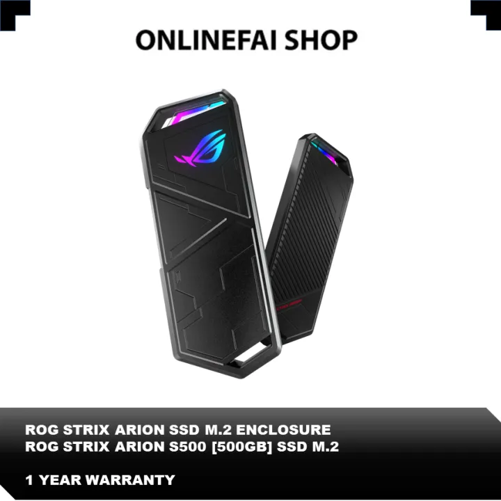 ASUS ROG STRIX ARION / ARION S500 500GB / TUF GAMING A1 USB 3.2 GEN 2 TYPE-C M.2 NVME SSD ENCLOSURE