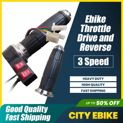 Ebike Throttle 123 Speed with Drive and Reverse ( Only one item)