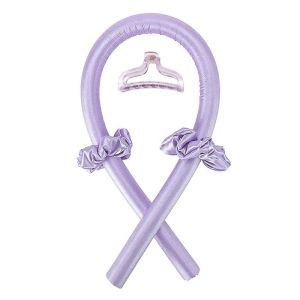 Thanh Uốn tóc xoăn không nhiệt Chất liệu cao cấp nhung mịn bọc lõi bọt xốp không hư tổn tóc kèm kẹp-HAUSE