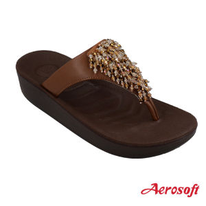 Aerosoft (แอโร่ซอฟ) รองเท้าแตะผู้หญิงแบบหนีบ เพื่อสุขภาพ Extra Soft รุ่น FW8386