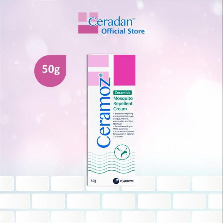 [EXP 07/25] Ceramoz® Mosquito Repellent Cream (50g) (Protect