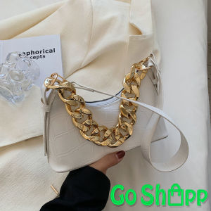 Tas Selempang Bahu Pesta Croco Wanita Import Fashion Korea Aesthetic Terbaru - Shoulder Bag Viral Kekinian SL94