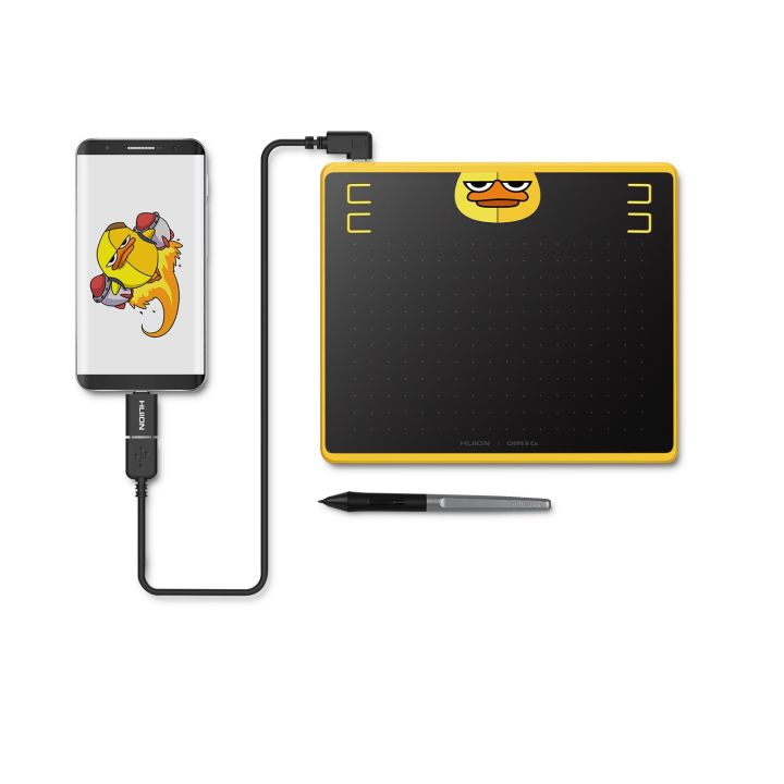 Drawing Tablet Compatible With Android Phone Huion HS64 Graphics Tablet 6*4 Inch Drawing Tablet Battery-Free Stylus